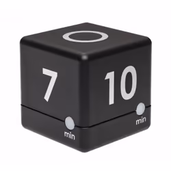 TFA-Dostmann 38.2040.01, Digital kitchen timer, Black, White, 10 min, Plastic, Freestanding, AAA