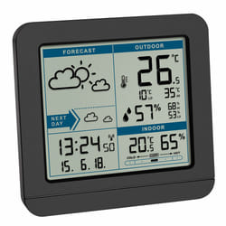 TFA-Dostmann Sky Black LCD Battery