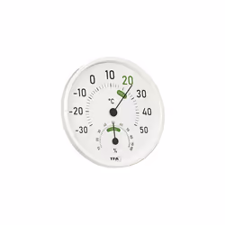 TFA Dostmann 45.2045.02 Analogue Thermo-Hygrometer for Indoor and Outdoor Use with Coloured Comfort Zones White