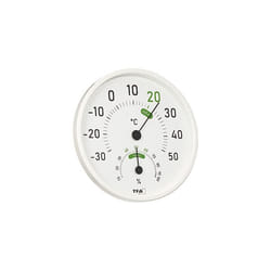 TFA Dostmann 45.2045.02 Analogue Thermo-Hygrometer for Indoor and Outdoor Use with Coloured Comfort Zones White