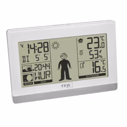 TFA-Dostmann 35.1159, White, Indoor hygrometer, Indoor thermometer, Outdoor hygrometer, Outdoor thermometer, Hygrometer, Ther ...