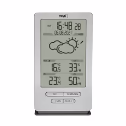TFA-Dostmann 35.1162.54 environment thermometer Electronic environment thermometer Indoor/outdoor Black, Silver - Additional view 2