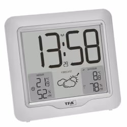 TFA-Dostmann 35.1164.02, White, Indoor hygrometer, Indoor thermometer, Outdoor hygrometer, Outdoor thermometer, Hygrometer, R ...