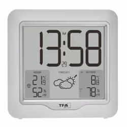 TFA-Dostmann 35.1164.02 digital weather station White LCD Battery
