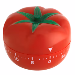TFA-Dostmann Tomato, Mechanical kitchen timer, Red, 60 min, Plastic, 6.4 cm, 49 mm