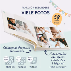 15 474 Photo Album Art Print White 30 x 31 x 4 cm