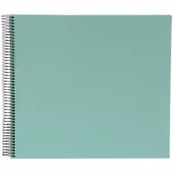 Goldbuch Bella Vista, Aqua colour, 40 sheets, Spiral binding, Polyurethane, Paper, Black, 350 mm