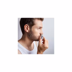 Nose Hair and Ear Hair Trimmer Rotary Cutter Stainless Steel Frosted 50mm