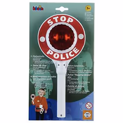 Theo Klein Police "flagging-down" disc with flashing light, Boy, Red, White