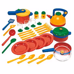 Theo Klein Set of pots Emmas kitchen, Boy/Girl, Multicolour