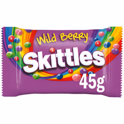 Skittles Vegan Chewy Sweets Wild Berry Fruit Flavo. Bag45g(pack of 36)