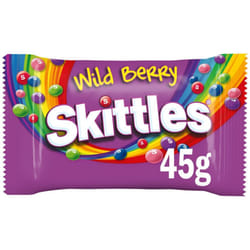 Skittles Vegan Chewy Sweets Wild Berry Fruit Flavo. Bag45g(pack of 36)