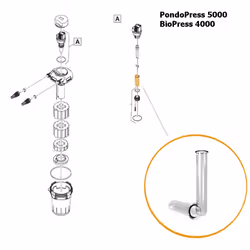 Replacement Quartz for Biopress 4000, PondoPress 5000, Filtral 3000 (Part 14193)