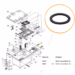 Replacement Flat Gasket for Oase Biotec Screenmatic Hosetails - Part 19506