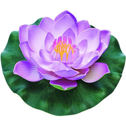Oase Pontec PondoLily Floating Lily Pad Flower Decoration Pond Fish Koi Garden - Purple