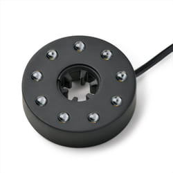 Pontec PondoStar LED Ring Pond Fountain Lighting Compact for Water Features Submersible Light Oase Aquarius Set With Warm White Spot Lamp Gardens