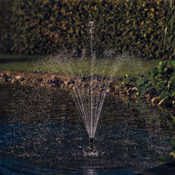 Pontec PondoStar LED Ring Pond Fountain Lighting Compact for Water Features Submersible Light Oase Aquarius Set With Warm White Spot Lamp Gardens