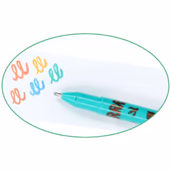 Depesche Stifte-Set Dino World Capped gel pen Blue, Bronze, Gold, Green, Orange 5 pc(s)