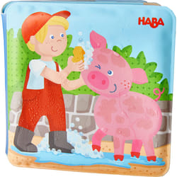 HABA Bath book Farm Animal Wash Day