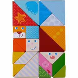 HABA Arranging Game Funny Faces Tangram Block puzzle 21 pc(s) Animals