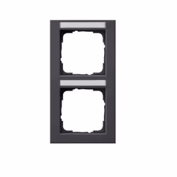 GIRA E2, Anthracite, Thermoplastic, Screwless, 80.8 mm, 151.9 mm, 9.3 mm