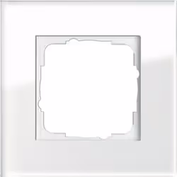 GIRA Esprit Glas, White, Screwless, 95 mm, 95 mm, 9.85 mm, 1 pc(s)