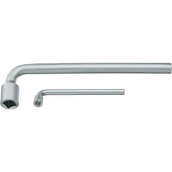 Gedore 25V-10 Socket Wrench Offset 10mm 4 hex Screws, Silver