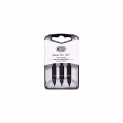 Ref 300361B Stno Metal Writing Nibs Pack of 3 Sharp Indented Blue Steel Nib Suitable for Copperplate English Writing Tip Open ...