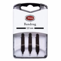 Brause - Ref 318030B - Bandzug 3 mm Calligraphy Nibs (Pack of 3) - Chi