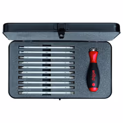 Wiha Screwdriver Box with Interchangeable Blade Set 12 Piece Repair Tools Pack