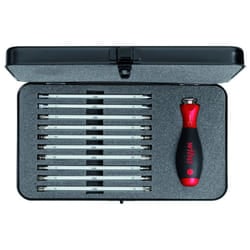 Wiha Screwdriver Box with Interchangeable Blade Set 12 Piece Repair Tools Pack