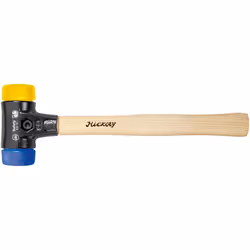 Wiha 83215040" Safety Medium Hard Soft-Faced Hammer, Blue/Yellow, 40 mm