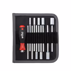 Wiha 284T, 11 pc(s), Hex (metric), 4,4.5,5,5.5,6,7,8,9,10,11 mm, Chromium-vanadium steel, 150 mm, 669 g