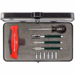 Wiha 2893S01 TorqueVario-STplus T-Handle Torque Tool Set, 11 Piece