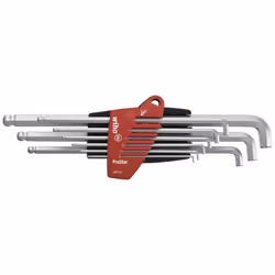 Wiha Ball End Hexagonal L-Key Set 10 Piece Chrome-Plated Wrenches Spanners