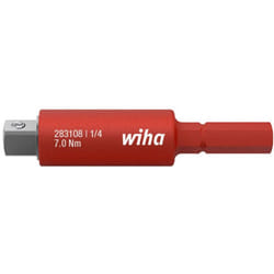 Wiha slimVario Electric 43139 Adaptor for 1/4 Inch Socket Spanner Red