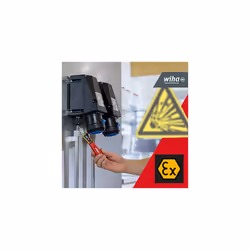 Voltage Tester, VDE, Current Tester, Explosion-Proof, Phase Tester, Non-Contact, Single-Pole, 12-1000 V AC (44309), Includes 2 x AAA Batteries., Red - Additional view 5