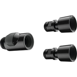 hansgrohe 28346000 Quick Connect Snap On Connector Set  Chrome/Black