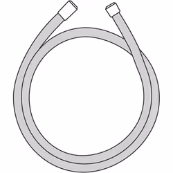 hansgrohe Isiflex shower hose 1.25 m, anti-kink and tangle free, chrome effect