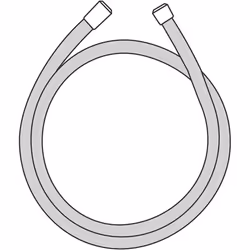 hansgrohe Isiflex shower hose 1.60 m, anti-kink and tangle free, chrome effect