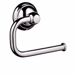 hansgrohe Toilet Paper Holder Easy Install 5-inch Classic Accessories in Chrome 06093000