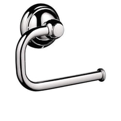hansgrohe Toilet Paper Holder Easy Install 5-inch Classic Accessories in Chrome  06093000