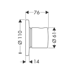 Hansgrohe 15932000 plumbing valve