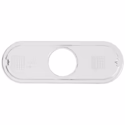 hansgrohe Base Plate for Contemporary Single-Hole Faucets  6"" Upgrade 6-inch Modern Base Plate for Bathtub Faucet in Chrome  06490000  1.37