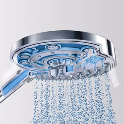 hansgrohe Raindance S Easy Install 4-inch Handheld Shower Head Modern 3 RainAir  BalanceAir  Whirl 04341000 Chrome Small