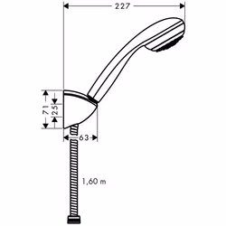 Hansgrohe Crometta 85 1.6 m Chrome