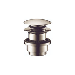 hansgrohe 50100831 Sink Push Open Drain  1-1/4-Inch  Polished Nickel