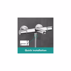Hansgrohe VersostatÂ² Bath Thermostatic Mixer Tap, Chrome