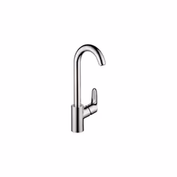 hansgrohe Focus Chrome Bar Kitchen Faucet Bar Sink Faucet Single Hole Faucet for Kitchen Sink Chrome 04507001