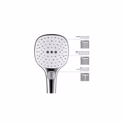 hansgrohe Raindance Select E Easy Install 5-inch Handheld Shower Head Modern 3 RainAir  Rain  Whirl 26521821